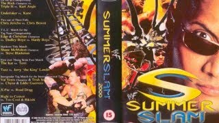 WWE WWF Summerslam 2000 Review  Rock vs HHH vs Angle  One of the best SS shows yet [upl. by Bremen]