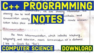 C programming Handwritten Notes  c notes PDF Download  c Programming  Notesplanet [upl. by Ellsworth102]