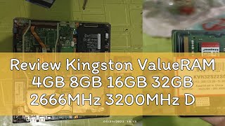 Review Kingston ValueRAM 4GB 8GB 16GB 32GB 2666MHz 3200MHz DDR4 NonECC SODIMM Laptop Memory RAM [upl. by Olpe601]