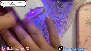 Watch Me Do My NailsFourth Of July EditionGel X Nails❤️🤍💙✨ [upl. by Andromeda]