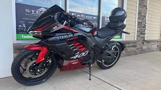 The New Stealth R400 electric motorcycle 75mph with Bluetooth speakers [upl. by Wenonah658]