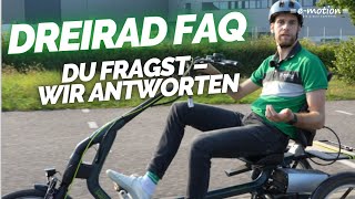 Das große DREIRAD FAQ  Wir beantworten die meistgestellten Fragen🧐 [upl. by Sikes]