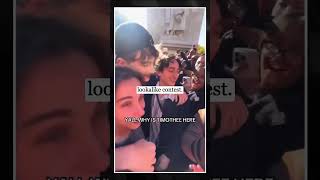 Timothée Chalamet shocking surprise at Lookalike contest [upl. by Towbin]