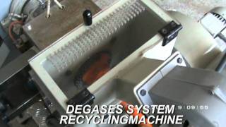 Recicladora ATAC desgasaje  Mini type ATAC Recycling machine degassing [upl. by Burrows]