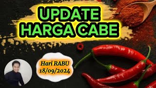 Info harga cabe rawit merah hari ini 18 September 2024 di pasar induk pare kediri jawa timur [upl. by Ovida]