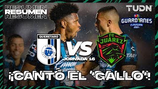 Resumen  Querétaro vs FC Juárez  Torneo Guard1anes 2021 Liga MX J16  TUDN [upl. by Eimoan695]