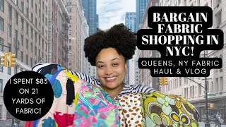 NYC Fabric Haul I found the best deals in Queens Cheap fabric [upl. by Scutt]