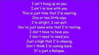 Carrie Underwood  Relapse Lyrics [upl. by Annig589]