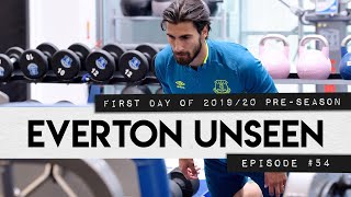 FIRST DAY OF 201920 PRESEASON  EVERTON UNSEEN 54 [upl. by Sindee]