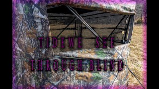 Tidewe see through hunting blind amp BOG Nucleus 360 blind chair [upl. by Ynattib885]