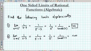 one sided limits rational functions mathgotserved calculus [upl. by Yarised717]