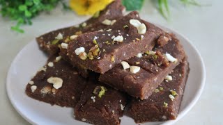 Dont Throw Riped BananaMake Healthy Barfi  Gehun ke Aate ka Barfi  Banana Sweet recipe [upl. by Bain]