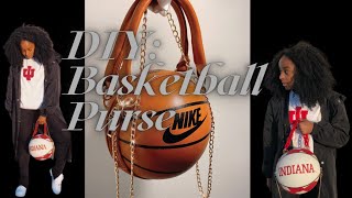 DIY BASKETBALL PURSE [upl. by Zetnahs]