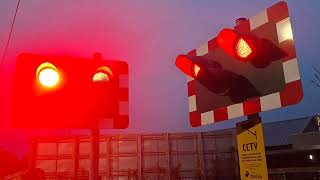 antrim station level crossing co antrim 91124 [upl. by Moss]