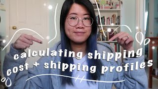 How To Calculate Shipping Costs  Set Up Shipping Profiles on Etsy  etsy 101 [upl. by Leimaj557]