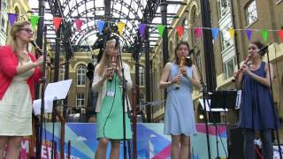 PALISANDER recorder quartet  HAYS GALLERY MUSIC DAY 2016 [upl. by Iman494]