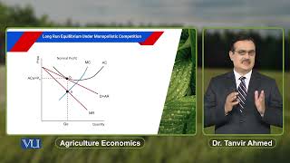 Long Run Equilibrium Under Monopolistic Competition  Agricultural Economics  ECO608Topic119 [upl. by Pillihpnhoj]