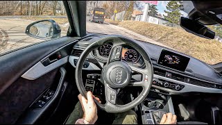 2016 Audi A4 S Line B9 20 TDI 150HP 0100 POV Test Drive 1111 Joe Black [upl. by Modestia]