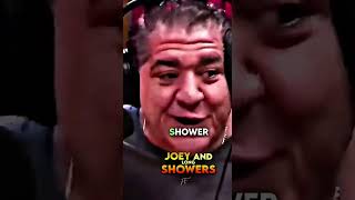 Joey tells story about shower addiction and ear drainage 🤯 viralvideo joeydiaz joerogan [upl. by Shanan72]