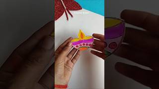 Easy kids craft 😱shorts trending viralvideo youtubeshorts diwali diya ytshorts funny yt [upl. by Gelya]