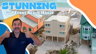 Stunning Gulf Front Beach House in Gulf Shores AL  Alabama Waterfront Homes [upl. by Artemas334]