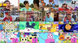 Smosh vs Tamagotchi Sparta Remix 16Parison [upl. by Nedarb713]