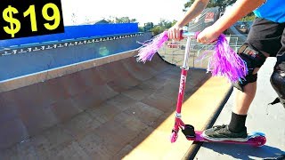 19 WALMART SCOOTER VS HUGE HALFPIPE [upl. by Archambault]