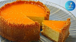 GERMAN STYLE ORANGE CHEESECAKE  ZESTY AND DELICIOUS [upl. by Ahsinwad]