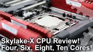 Intel SkylakeX Review Core i9 7900X Core i7 7820X 7800X 7740X [upl. by Ahsitel]