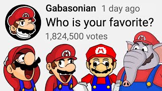 Funny Mario Poll MEGA Compilation  Gabasonian [upl. by Zizaludba]