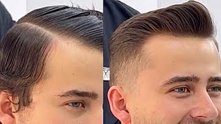 Pasó a paso de corte de pelo a tijera y máquina hombres hairstyle tutorial barber clasicos [upl. by Runck64]