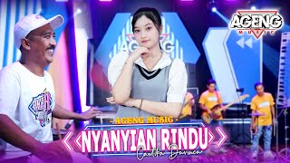 NYANYIAN RINDU  Cantika Davinca ft Ageng Music Official Live Music [upl. by Akimas576]