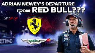 Adrian Neweys Departure from Red Bull What It Means for Another F1 Team [upl. by Ahsoym]