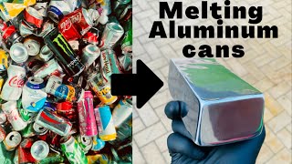 Massive Can Meltdown  Pure Aluminum From Cans  ASMR Metal Melting  Trash To Treasure  BigStackD [upl. by Nibbs]