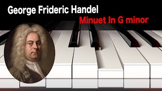 Handel  Minuet In G minor HWV 4344 [upl. by Ravens]