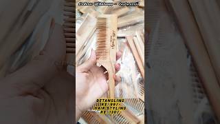 Best Neem Wooden Comb for Detangling hairstyle stophairfallnaturally shorts trending woodencomb [upl. by Sara882]