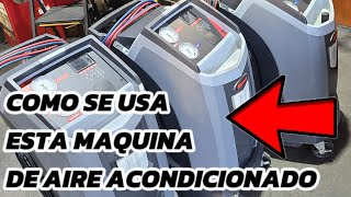 como se usa la maquina de aire acondicionado Robinair  34788NI [upl. by Whitcher]