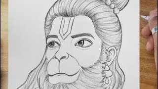 beautiful Hanuman Ji drawing 🥰 [upl. by Ayom802]