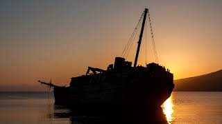 ASMR Creaking wooden old ship Creaky sounds Ocean waves Soothing peaceful meditation relaxation [upl. by Arick]