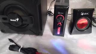 Parlante Swg21 1250 V2 Gaming Gx Genius [upl. by Ahsiloc]