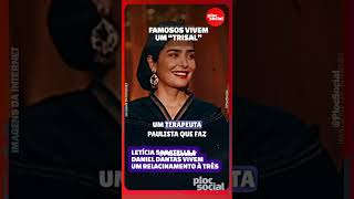 Leticia Sabatella e Daniel Dantas vivem um relacionamento aberto mas não chamam de trisal [upl. by Ayhay]