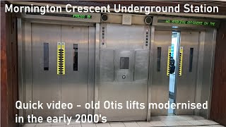 Mornington Crescent Station  Partially modernised high capacity OTIS lift [upl. by Eimiaj]