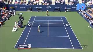 Caroline Wozniacki vs KaiChen Chang 2010 US Open Highlights [upl. by Culbertson]