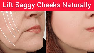 4 mins Lift Sagging cheeksjowls naturally with these Powerful Exercises Natural Tips [upl. by Enaxor]