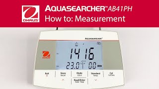 How to Measurement  AquaSearcher Water Analysis Bench Meters AB41PH [upl. by Bascomb62]