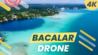 BACALAR 4K DRONE 🇲🇽 Lagoon of 7 Colors MEXICO [upl. by Barolet967]