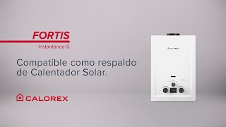 Calorex FORTIS Instantáneo compatible como respaldo de Calentador Solar [upl. by Oicam]