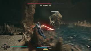 3 Shotting a Rancor  Jedi Survivor [upl. by Ayiram]