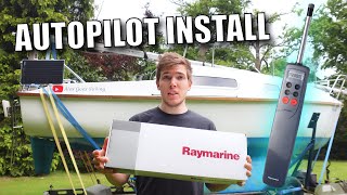 HOW TO Install A Raymarine ST2000 Tiller Pilot On A Sailboat  Ep98 [upl. by Ardnayek916]