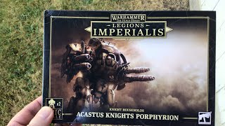 Legions Imperialis Acastus Knights Porphyrion Unboxing [upl. by Wynn]